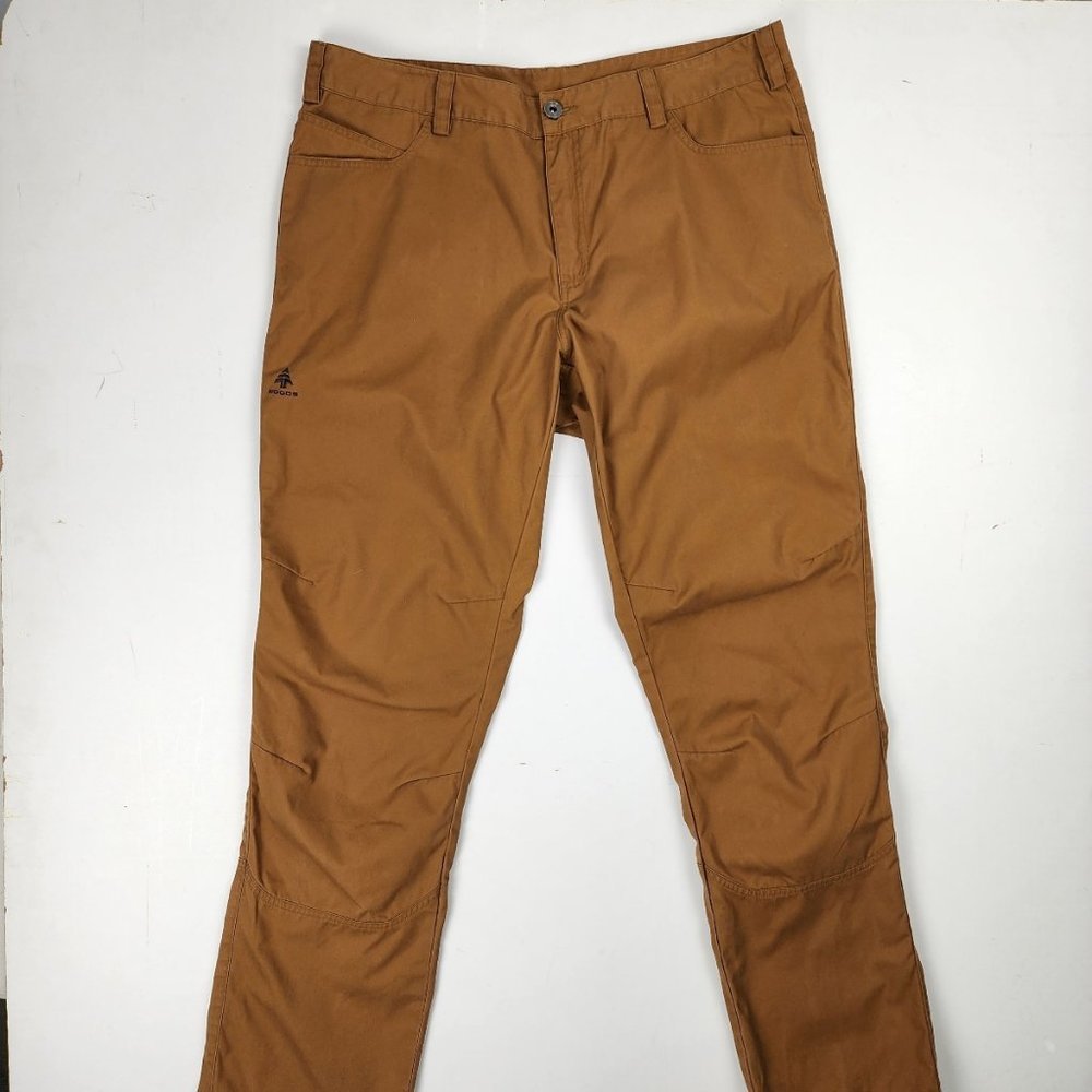 WOODS Brown Cotton Straight Leg Outdoor Pants Size 36